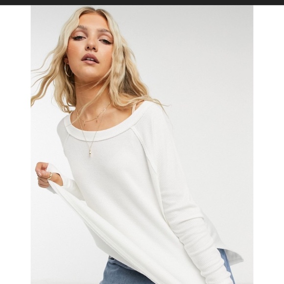 Free People Tops - Free People Staycation Thermal in White